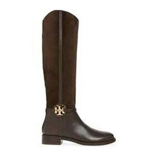New! Tory Burch Miller Knee High Boot Brown Suede Size 6 M MSRP $498 U8